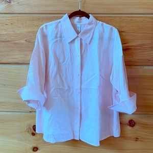 Old Navy Linen Button Front Top